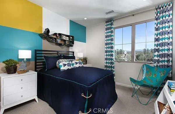 a room with furniture and window