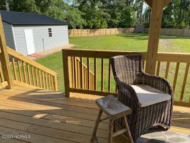 151 Old Mail Road Newport, NC 28570 - Photo 9 of 18 Ward backyard