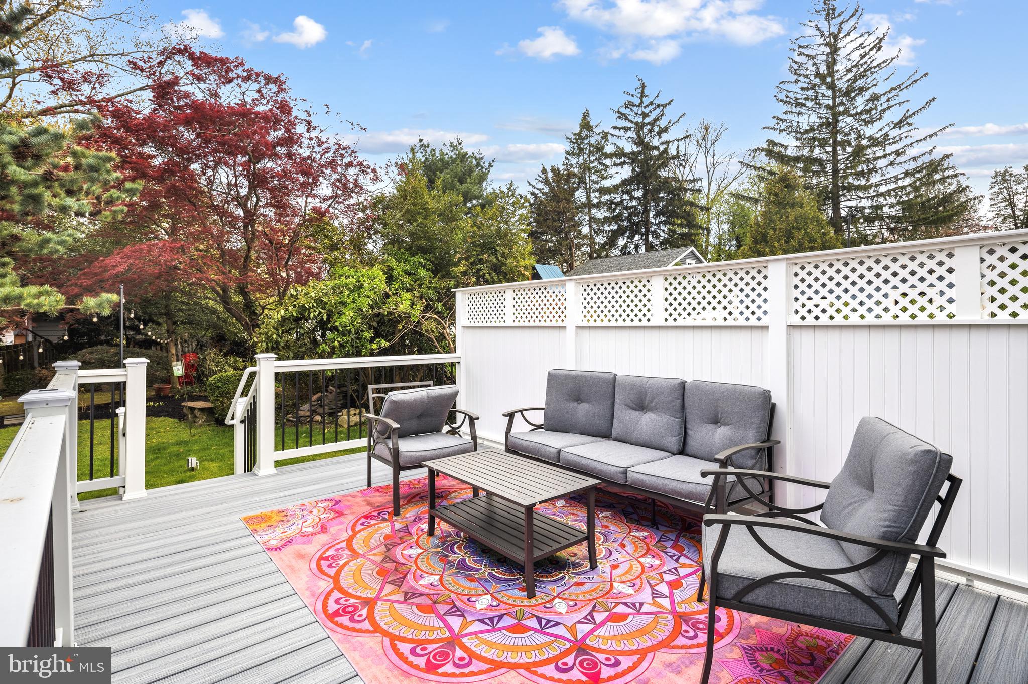 256 Hawthorne Avenue Haddonfield, NJ 08033 - Photo 16 of 17 a patio with patio a couch and chairs