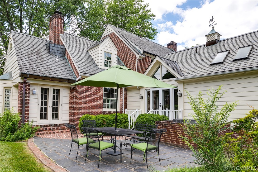 4104 Dover Road Richmond, VA 23221 - Photo 47 of 50 Side terrace with brick and slate