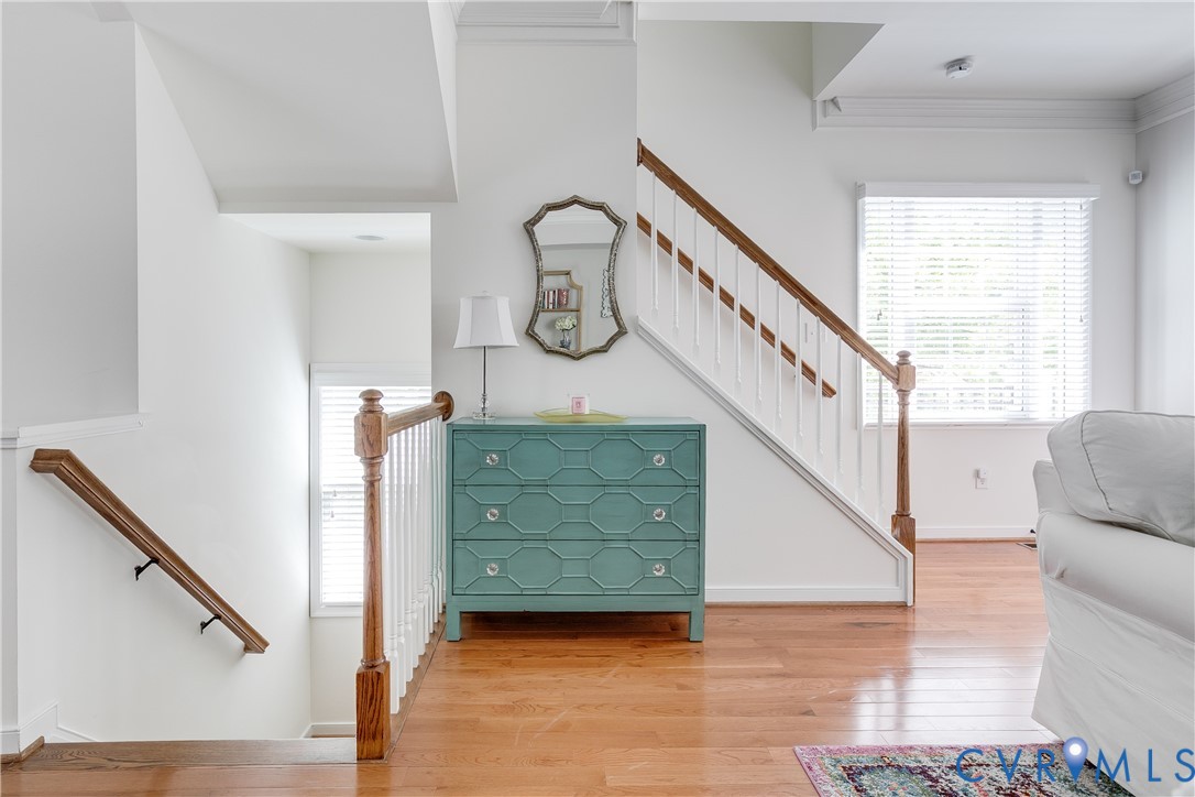 3900 Redbud Road Glen Allen, VA 23060 - Photo 11 of 37 a view of entryway and hall with wooden floor