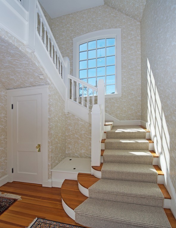 17 Bradlee Road Marblehead, MA 01945 - Photo 11 of 28 a view of staircase with white walls and windows