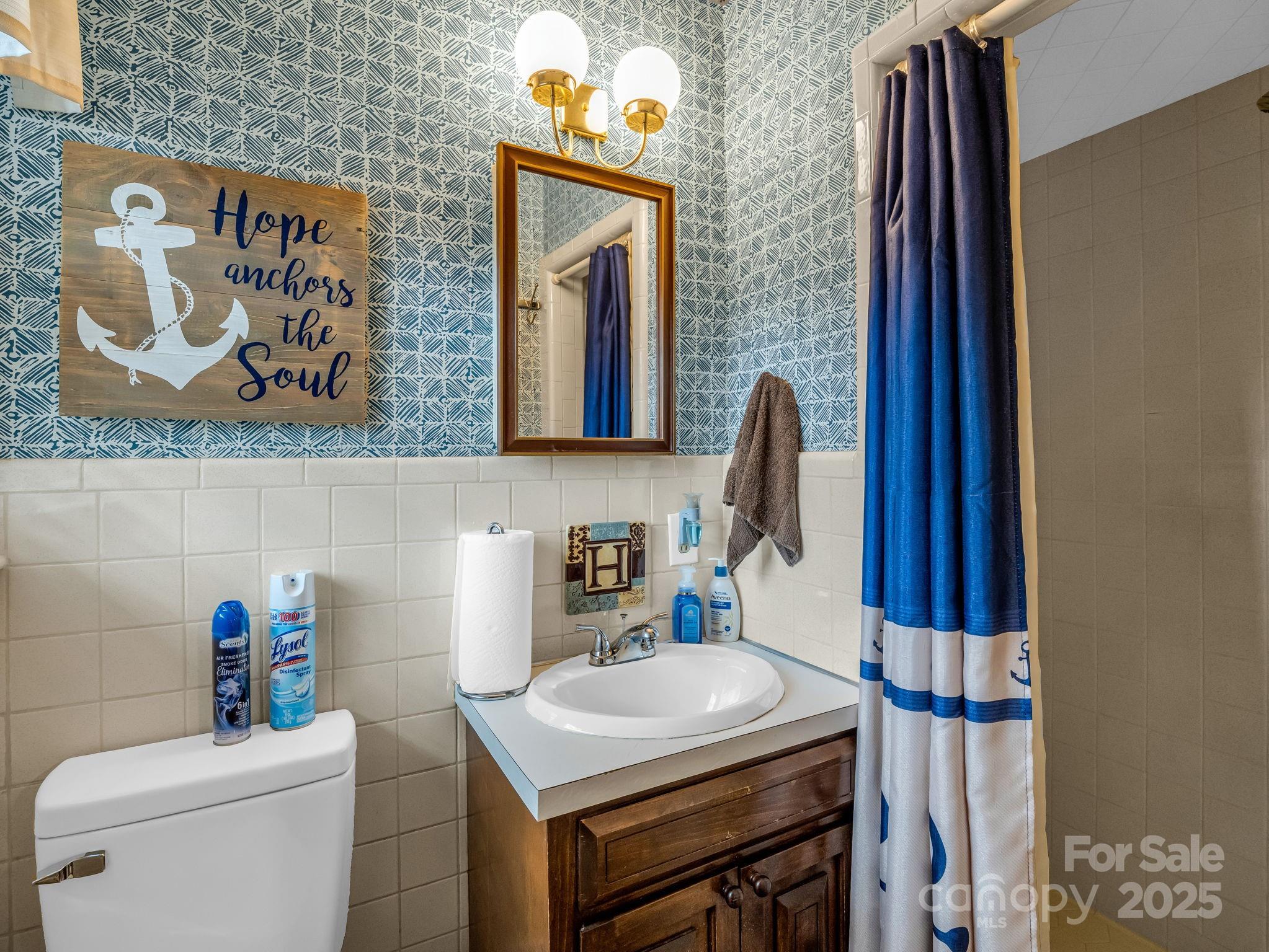 343 Nebraska Street Spindale, NC 28160 - Photo 41 of 46 a bathroom with a sink a toilet and mirror