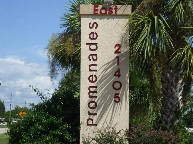 an view of a sign board