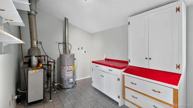 a room with storage and utility