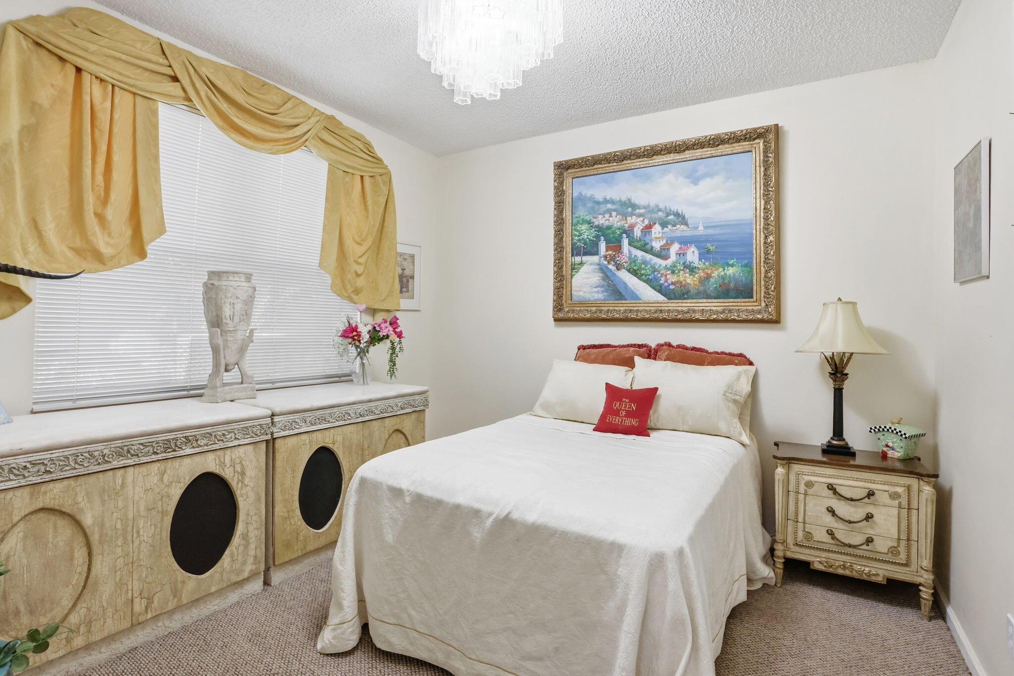 7821 Dorchester Road Boynton Beach, FL 33472 - Photo 28 of 49 a bedroom with a bed and attached with furniture