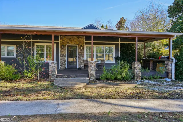 front view of house with a porch