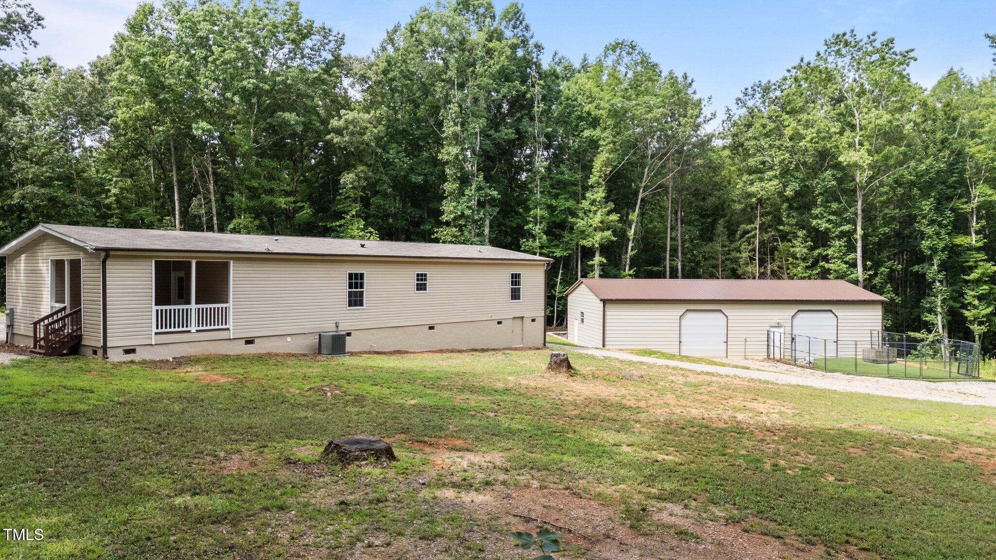 3248 North Old Franklin Road Spring Hope, NC 27882 - Photo 36 of 54 Rear View of home & garage