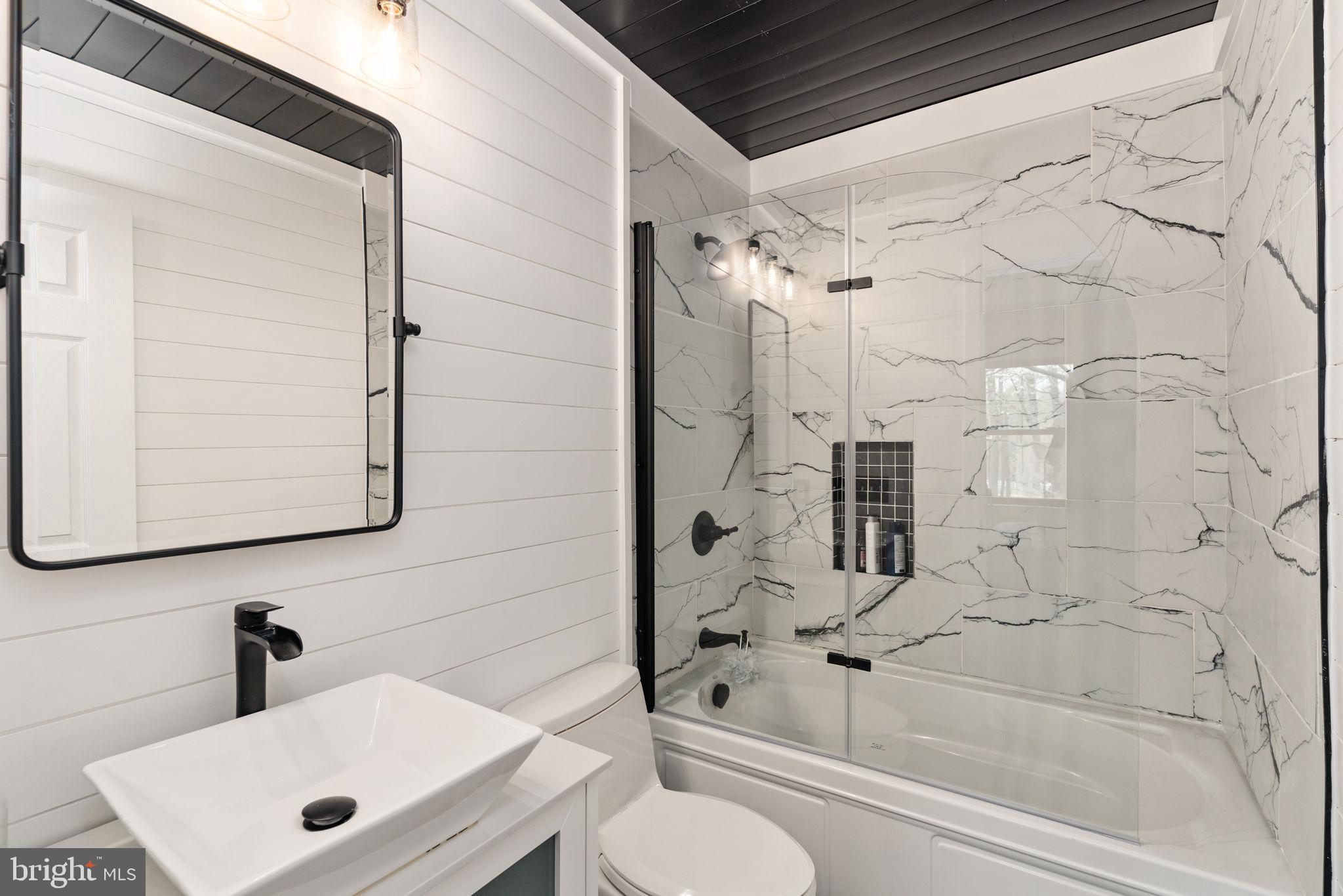 4098 Mountain Road Haymarket, VA 20169 - Photo 32 of 49 a bathroom with a sink toilet and shower