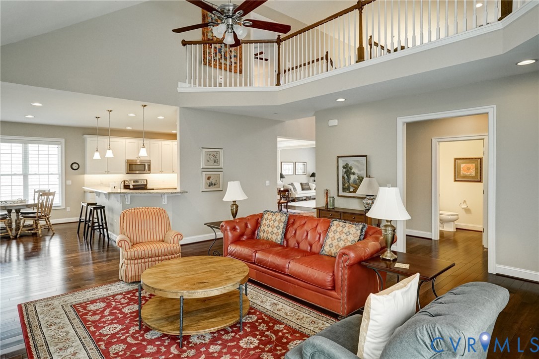 3606 Edenfield Road Midlothian, VA 23113 - Photo 26 of 67 Vaulted ceiling living area featuring rich wood-fi