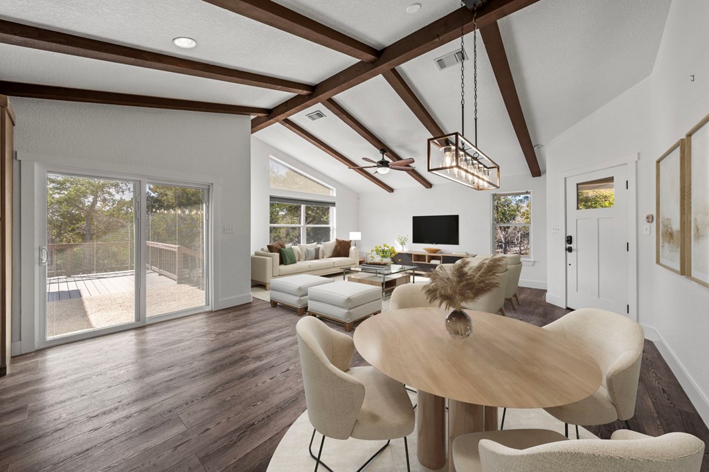 667 Ranch Rim Drive West Ingram, TX 78025 - Photo 15 of 60 Staged Living and Dining