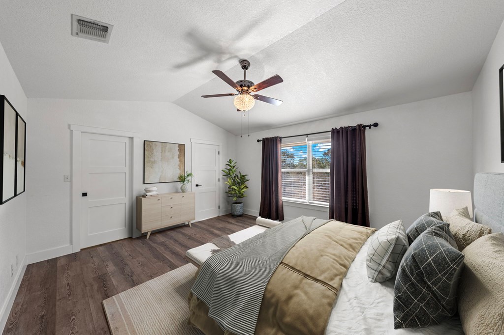 667 Ranch Rim Drive West Ingram, TX 78025 - Photo 20 of 60 Primary Bedroom staged