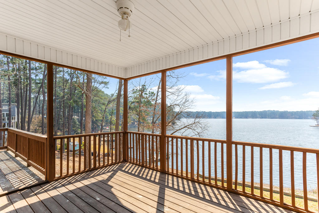 125 New Stillwell Road Springfield, GA 31329 - Photo 35 of 46 Screened Porch view of Thagards Lake