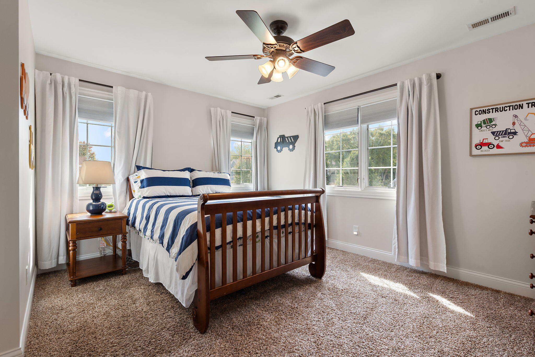 1040 Kilarney Road Chesterton, IN 46304 - Photo 29 of 65 a bedroom with a bed and a large window