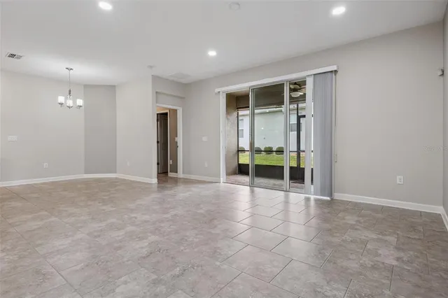 a view of an empty room