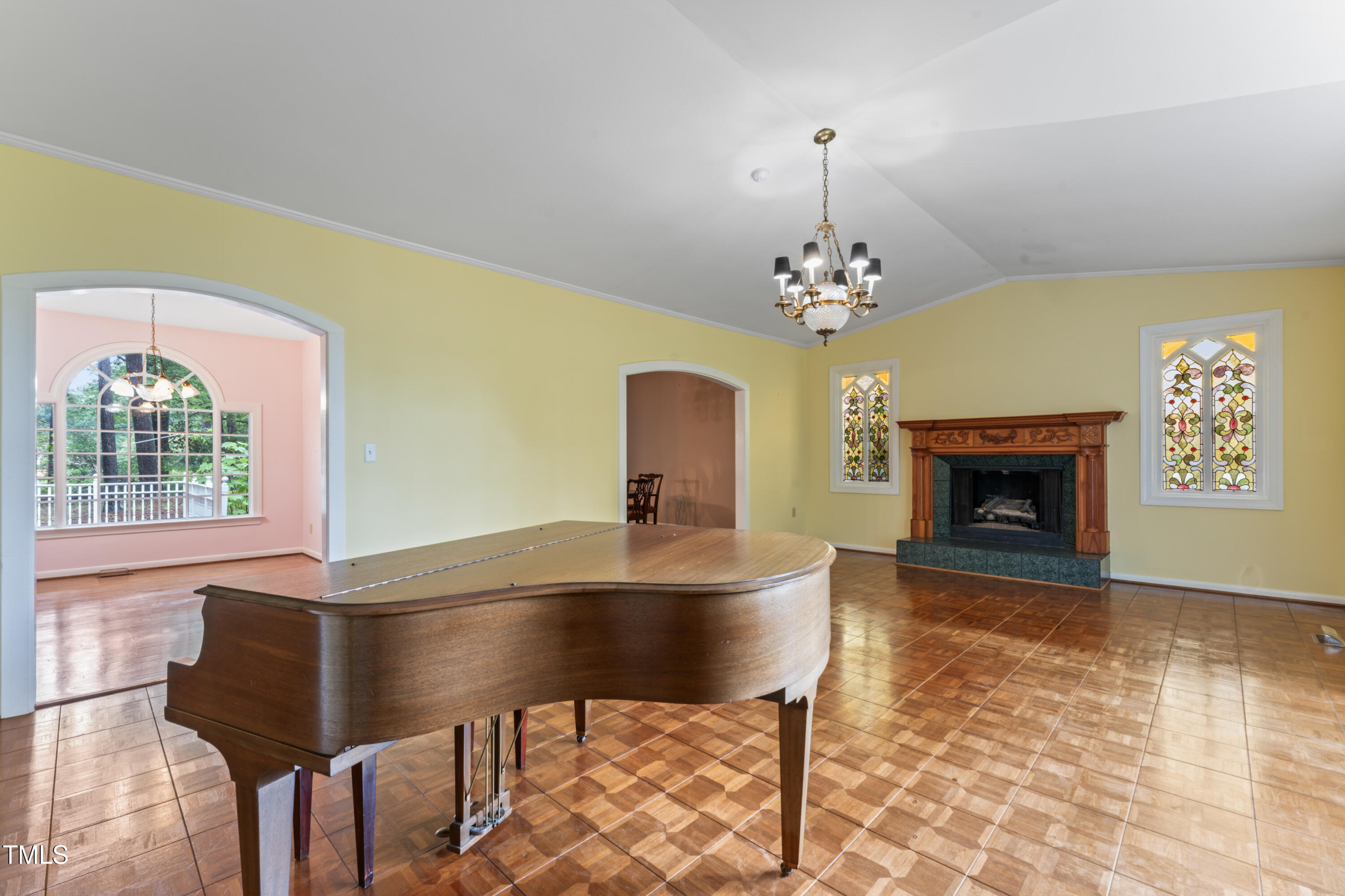 3872 Hope Valley Road Durham, NC 27707 - Photo 13 of 49 a living room with furniture and a fireplace
