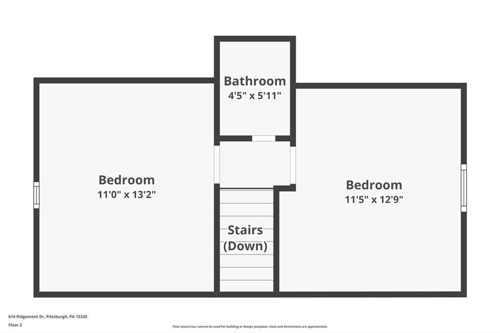614 Ridgemont Drive Pittsburgh, PA 15220 - Photo 26 of 26 a picture of a floor plan