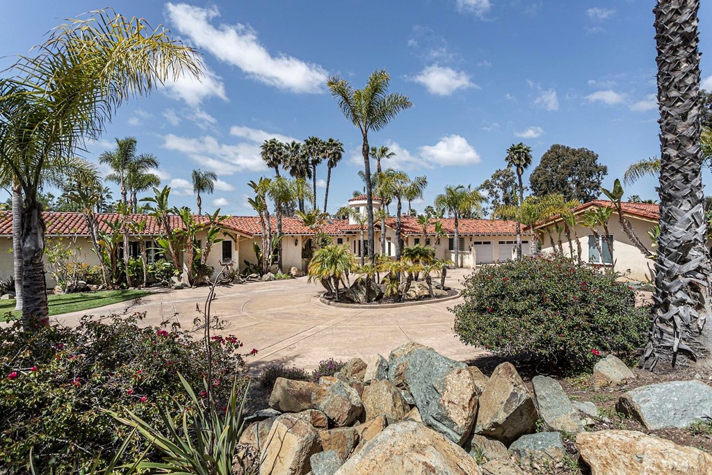 a view of a street with a building in background