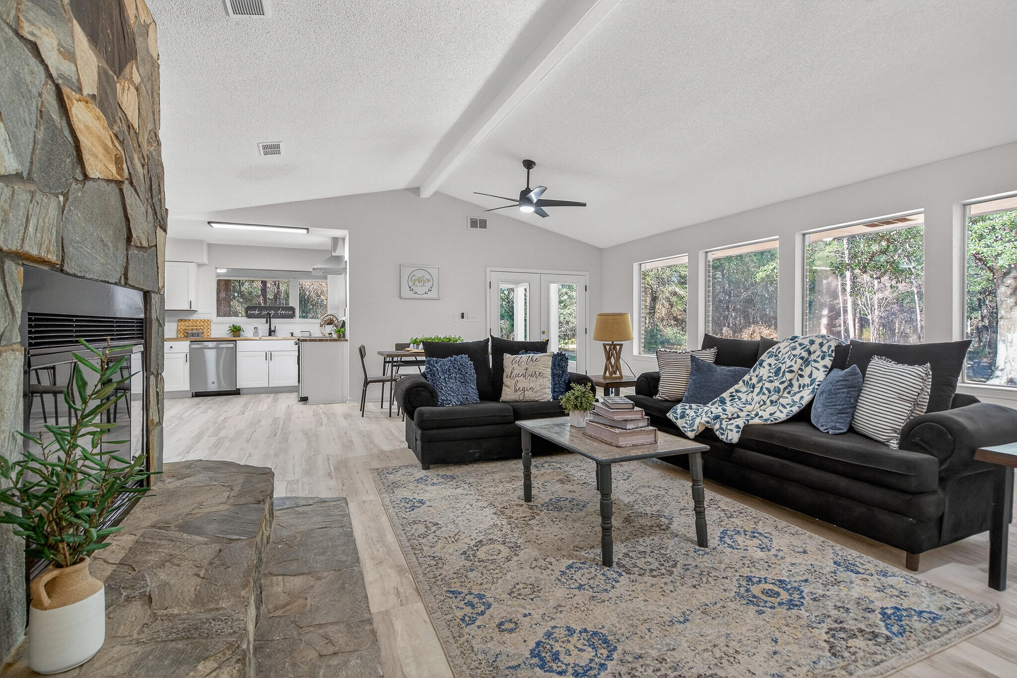 4297 Edge Perry Road Crestview, FL 32539 - Photo 15 of 70 a living room with furniture and a fireplace