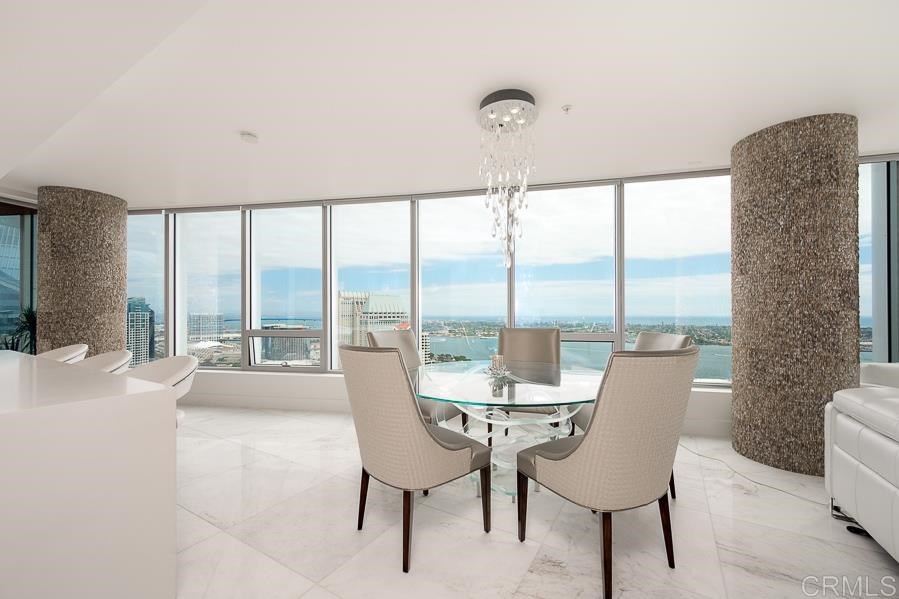 888 West E Street San Diego, CA 92101 - Photo 3 of 30 a dining room with furniture water view and a faucet