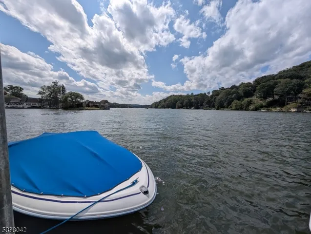 a view of a big building in front of it