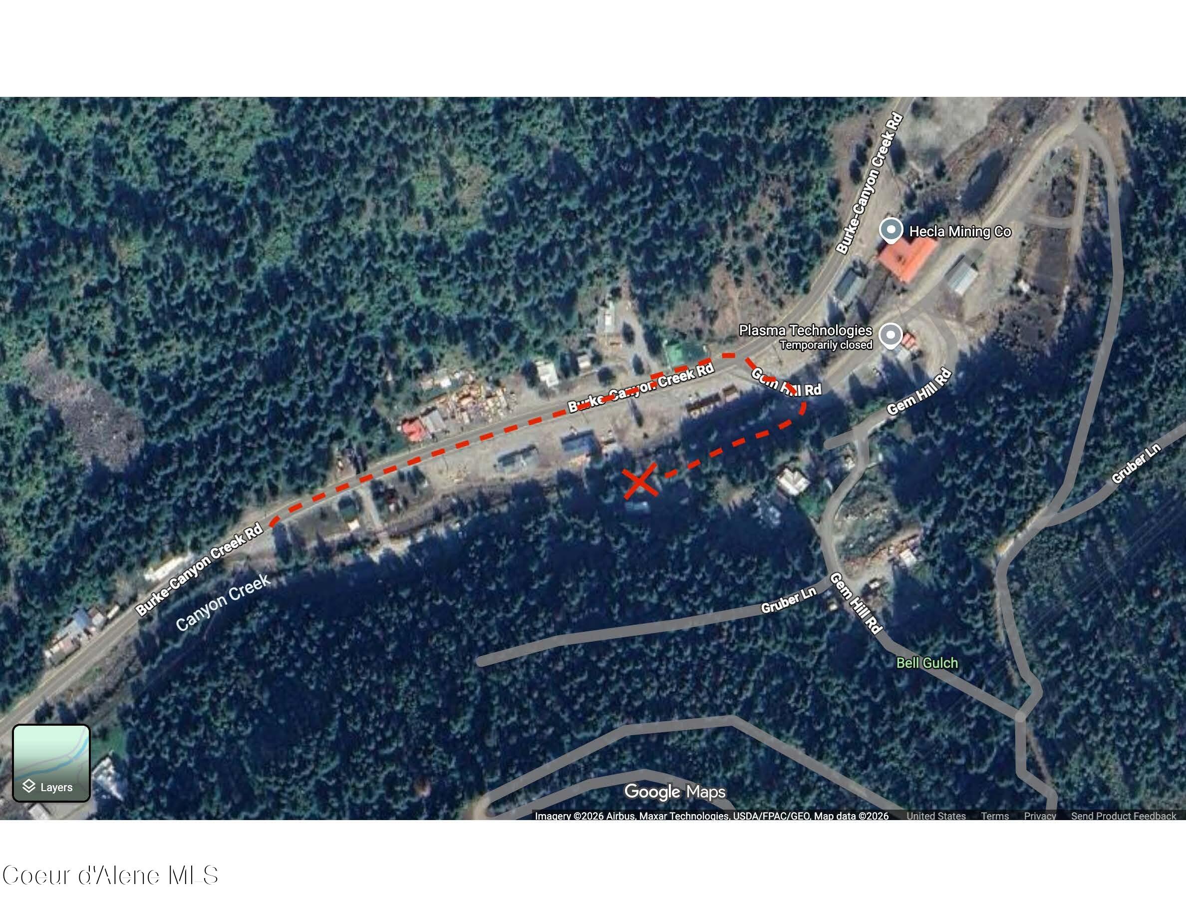 49 Lower Gem Hill Road Wallace, ID 83873 - Photo 21 of 21 Map Gem Hill