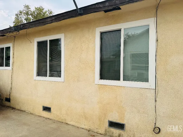 a view of a door of the house