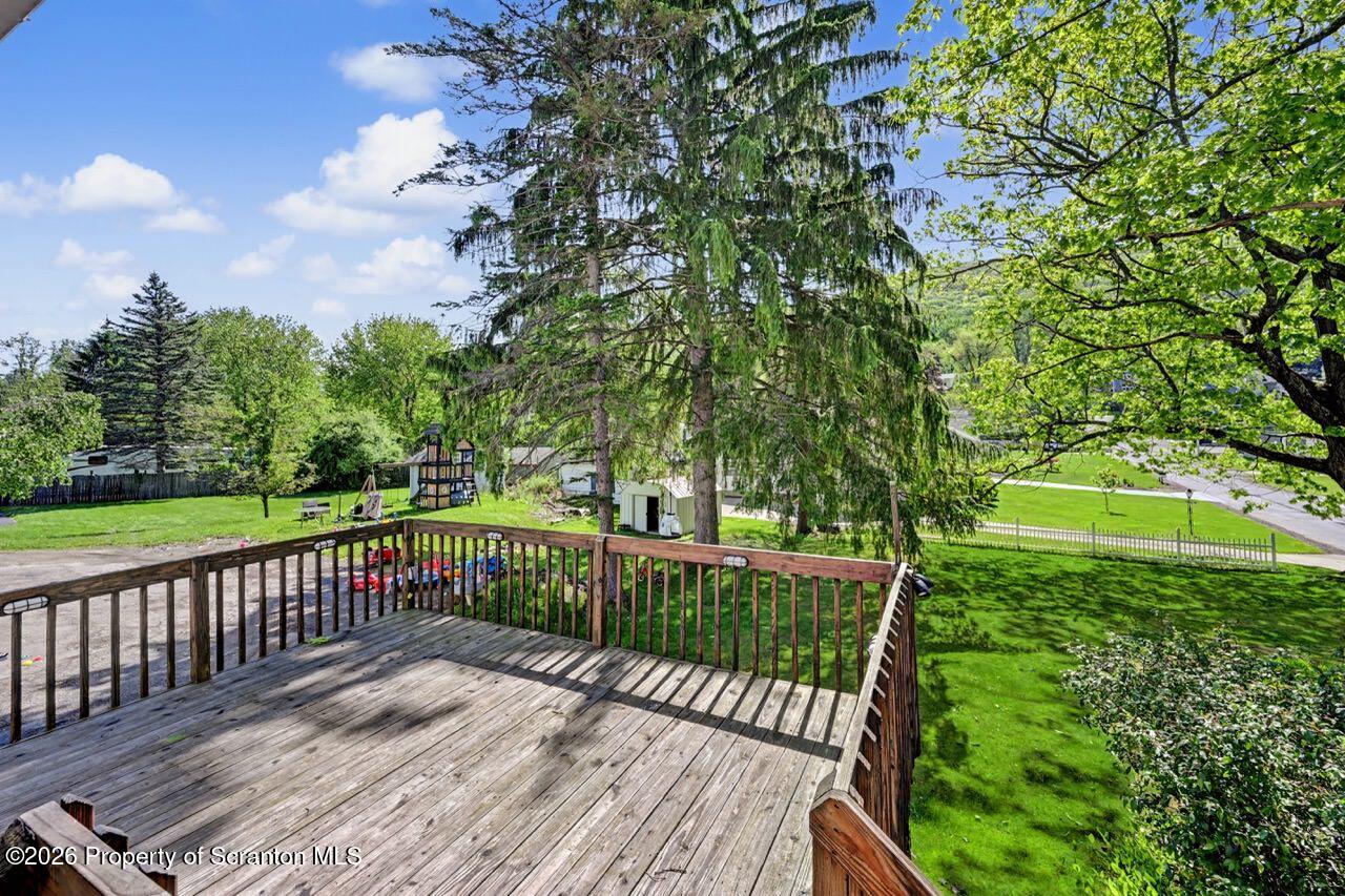 502 Layton Road Clarks Summit, PA 18411 - Photo 21 of 42 a view of a balcony with a yard