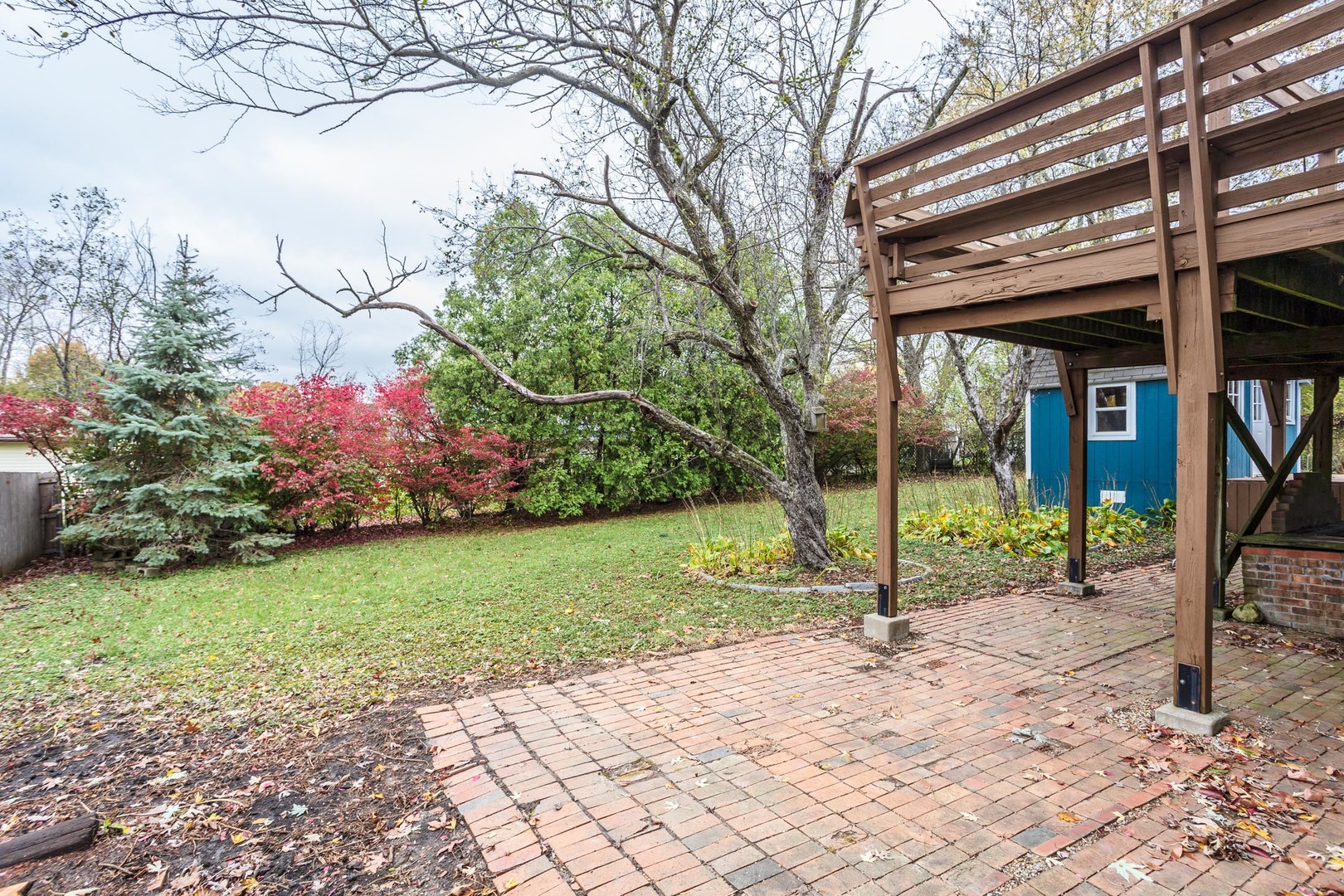 1308 Schroeder Drive Normal, IL 61761 - Photo 48 of 55 a view of a backyard with a garden and plants