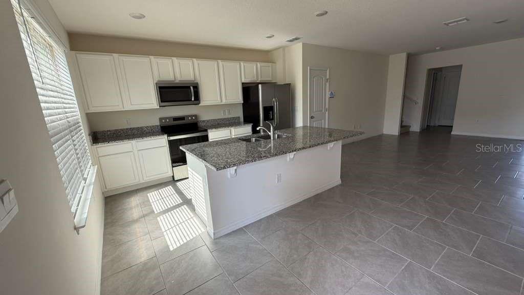 17061 Water Spring Boulevard Winter Garden, FL 34787 - Photo 3 of 17 a kitchen with granite countertop a sink and white cabinets