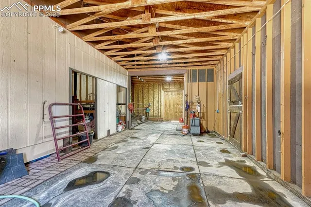 a view of storage and utility room
