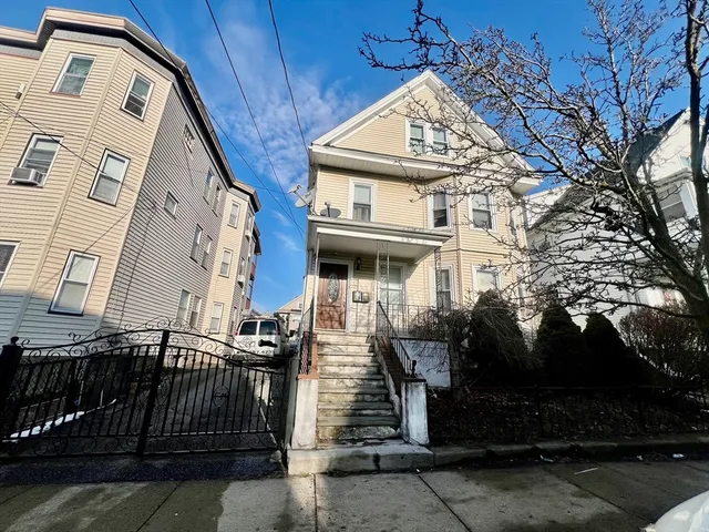 a front view of a house