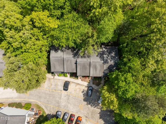 an outdoor space with garden view