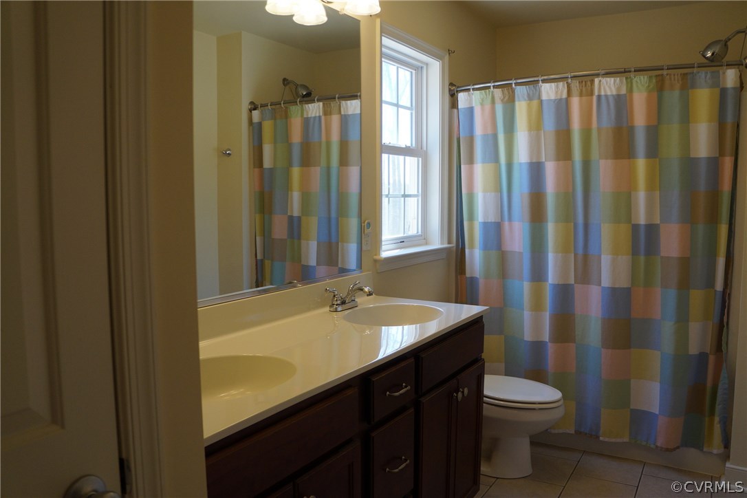 969 Mill Creek Road Meherrin, VA 23954 - Photo 17 of 27 a bathroom with a sink a toilet a mirror and shower