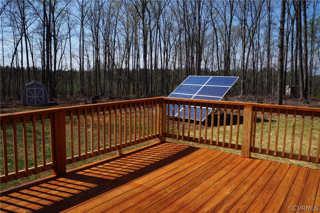 969 Mill Creek Road Meherrin, VA 23954 - Photo 21 of 27 a balcony with wooden floor and outdoor space
