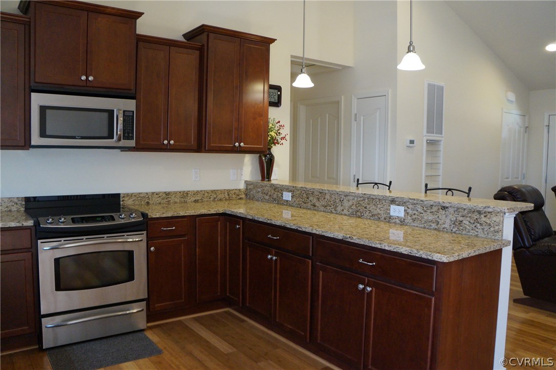 969 Mill Creek Road Meherrin, VA 23954 - Photo 6 of 27 a kitchen with a sink stove and microwave