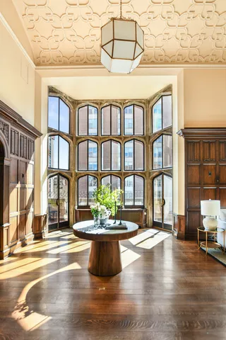 a view of an indoor swimming pool