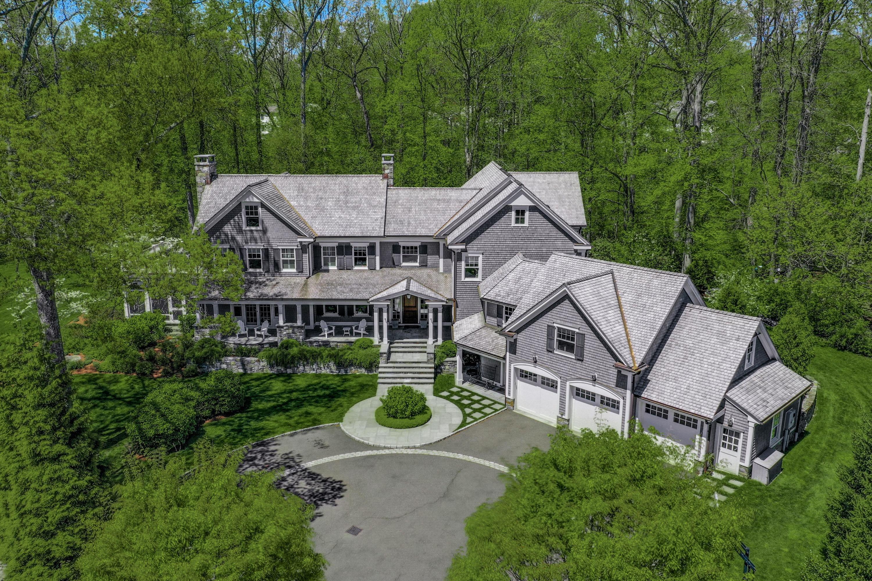 24 Cross Road Darien, CT 06820 - Photo 2 of 53 an aerial view of a house