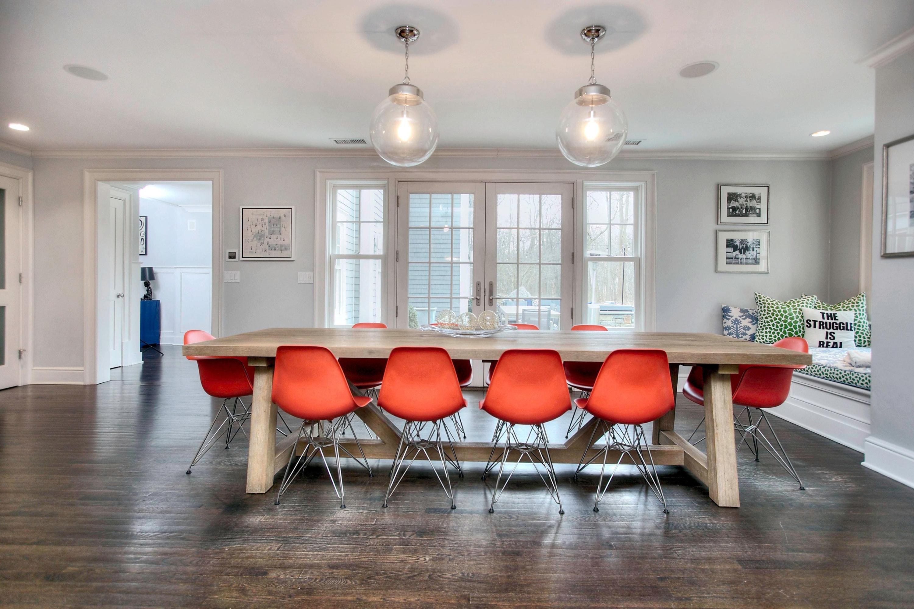 24 Cross Road Darien, CT 06820 - Photo 26 of 53 a view of swimming pool with furniture and wooden floor