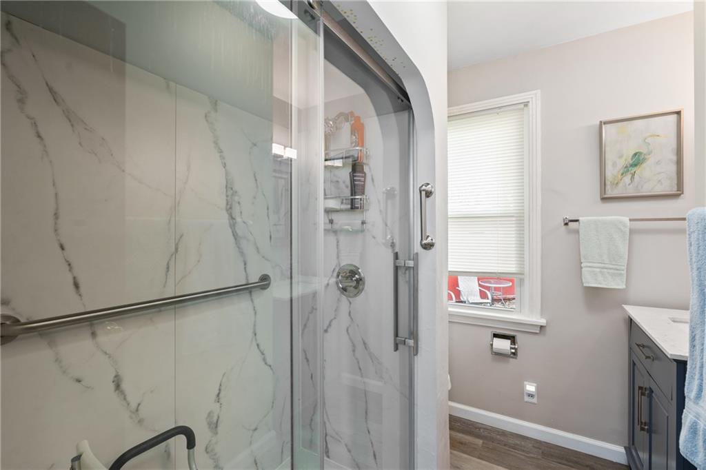 594 Whitestown Road Butler, PA 16001 - Photo 8 of 25 a bathroom with a shower and a sink