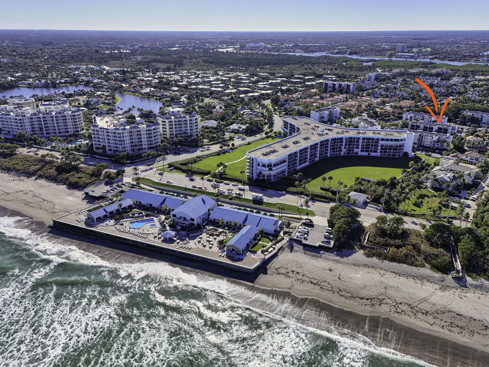 1605 Highway 1, Unit D105 Jupiter, FL 33477 - Photo 64 of 69 Beach Aerial