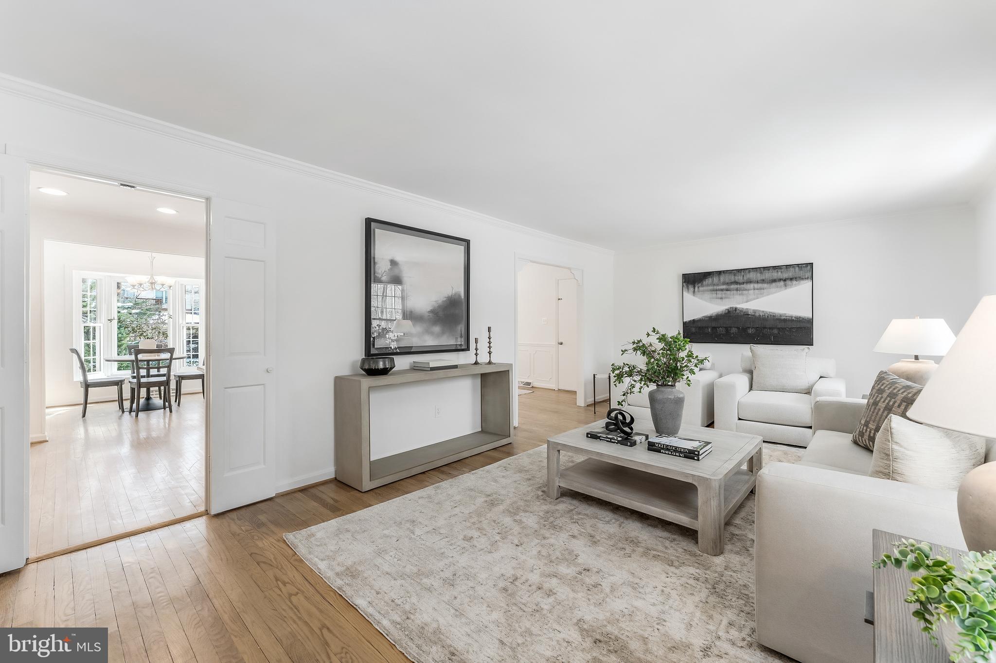 2615 Steeplechase Drive Reston, VA 20191 - Photo 14 of 79 a living room with furniture and a flat screen tv
