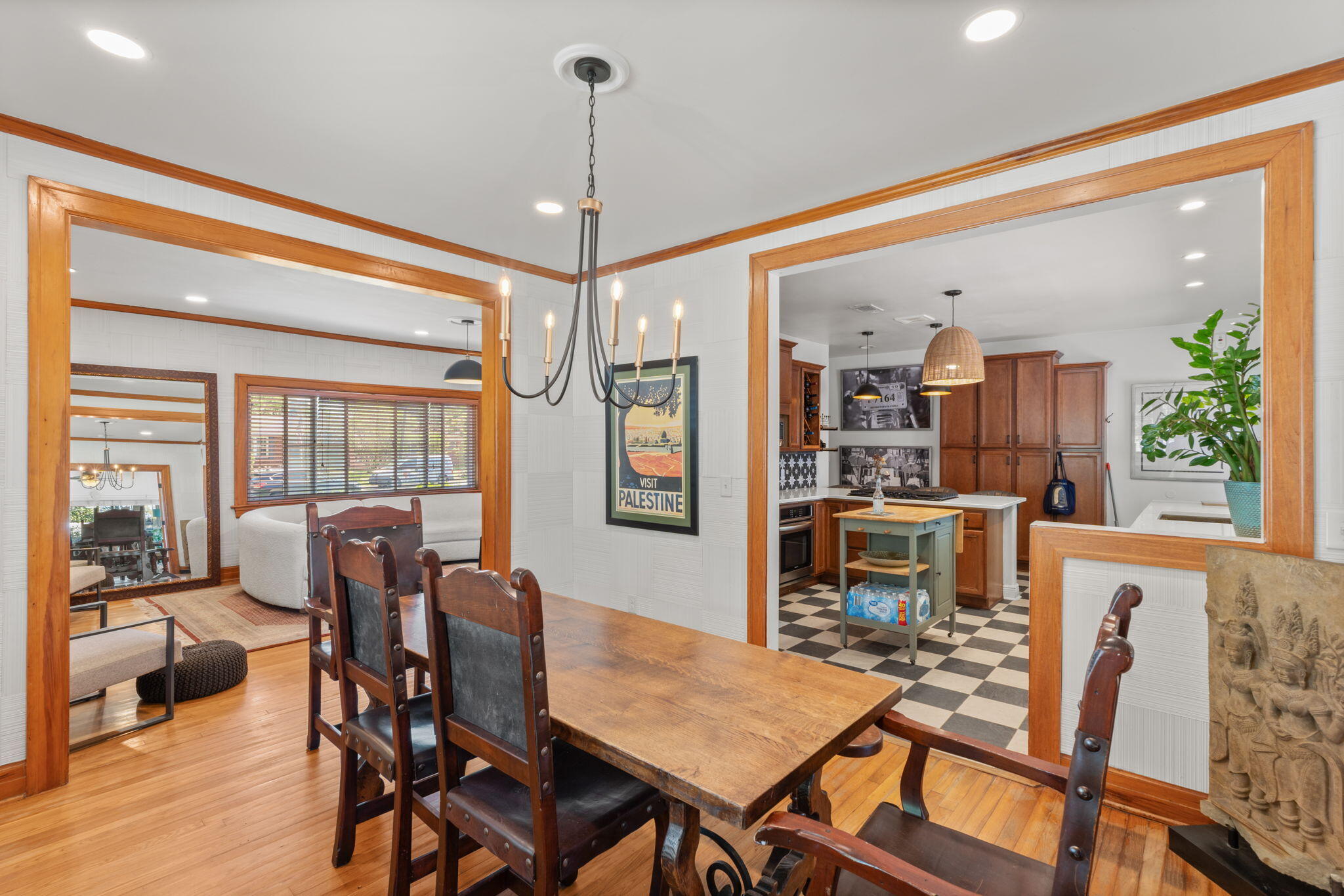 2016 East Scott Street Pensacola, FL 32503 - Photo 11 of 26 a view of a dining room with furniture window and wooden floor