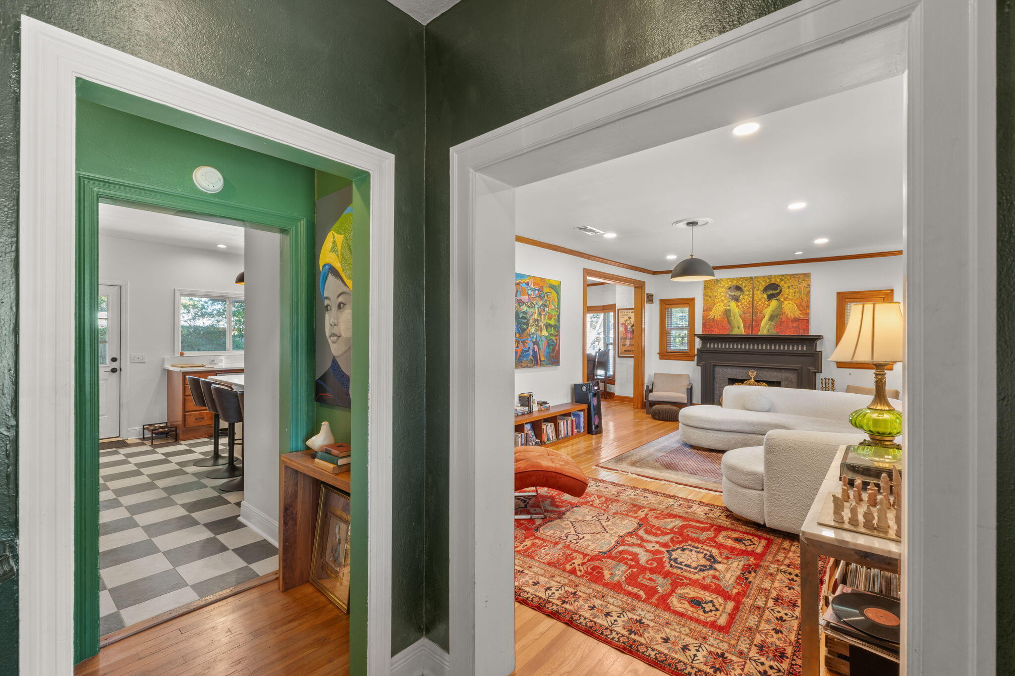2016 East Scott Street Pensacola, FL 32503 - Photo 5 of 26 a living room with furniture and a wooden floor