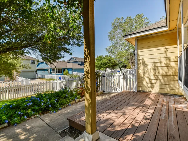 a view of a large garage