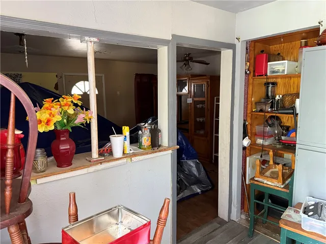 a close view of closet