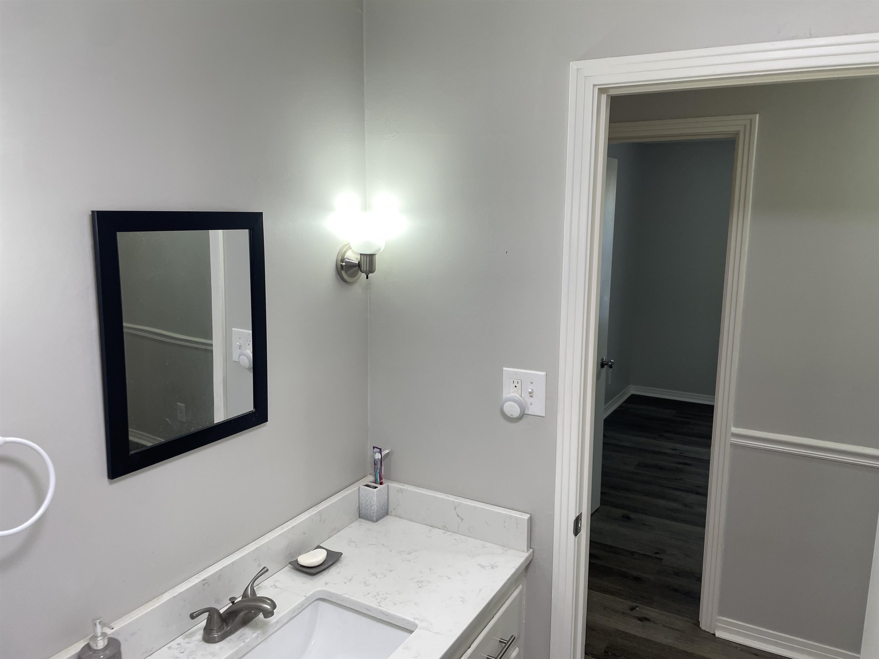 235 Paine Road Savannah, TN 38372 - Photo 16 of 28 a bathroom with a sink and a mirror