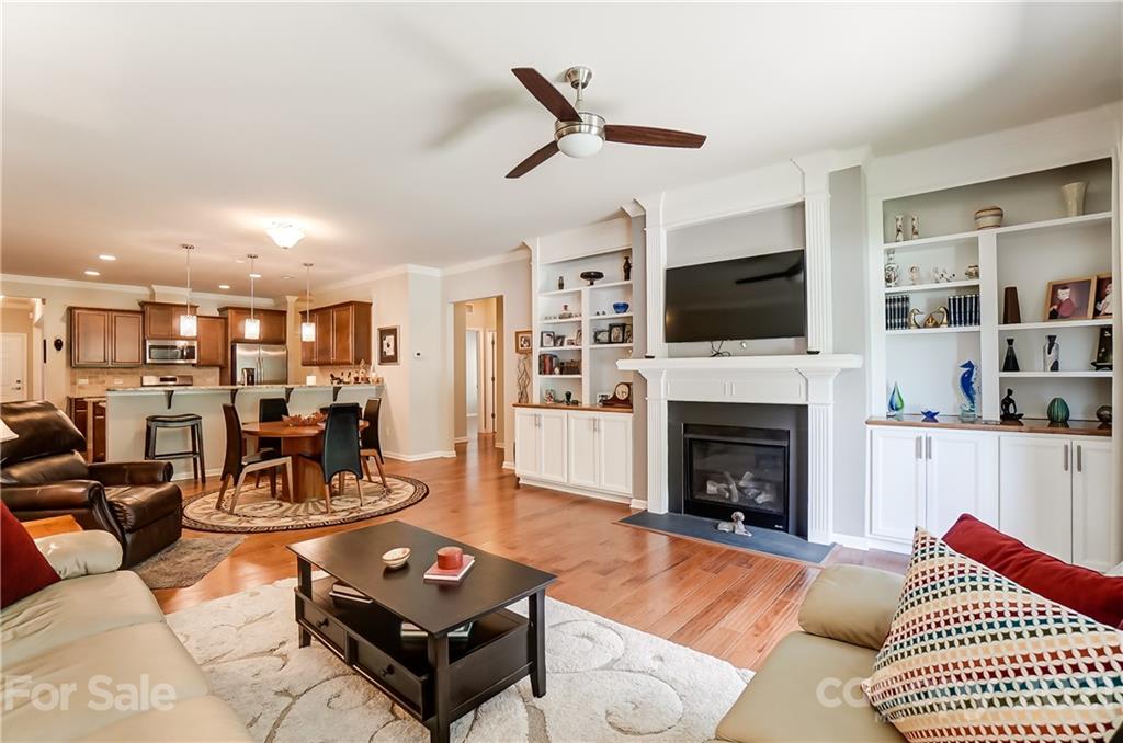 1765 Still River Way Fort Mill, SC 29708 - Photo 22 of 46 a living room with furniture a flat screen tv and a fireplace
