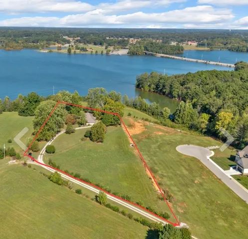 a view of an ocean and city
