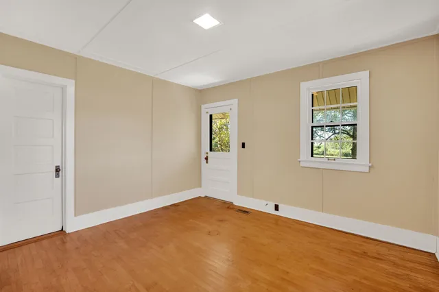 a view of a lake with houses